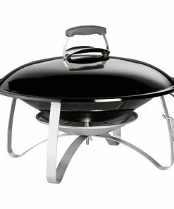 BAUHAUS Weber Feuerschale Fireplace Schwarz, Ø X H: 61,75 X 45,4 Cm