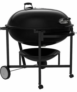 BAUHAUS Weber Kugelgrill Ranch Kettle Schwarz, Hauptgrillfläche: Ø 94 Cm