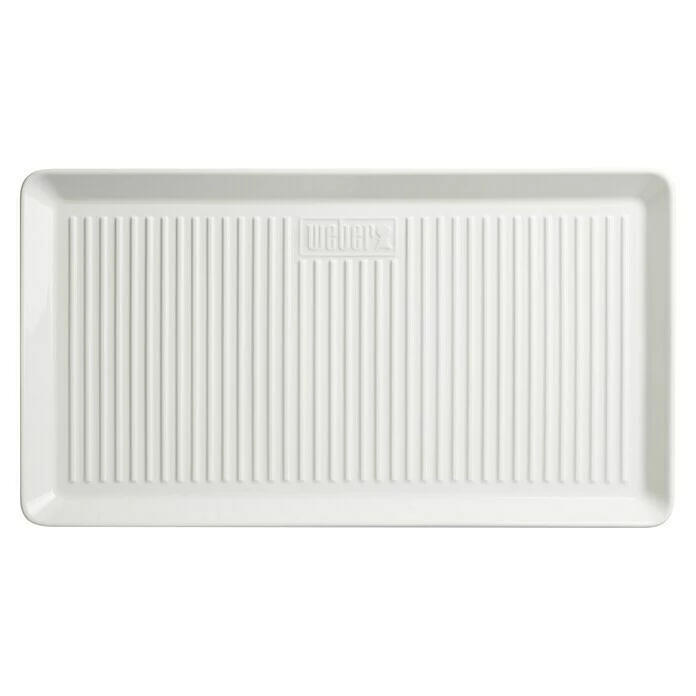 BAUHAUS Weber Serviertablett Porzellan L X B: 40,3 X 22,1 Cm, Porzellan, Weiß 7 BAUHAUS Weber Serviertablett Porzellan L X B: 40,3 X 22,1 Cm, Porzellan, Weiß – Bild 5
