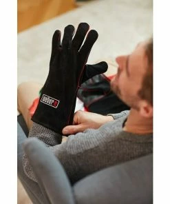 Alternative view of BAUHAUS Weber Grillhandschuhe Leder Leder