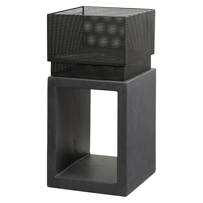 BAUHAUS Elite Feuerkorb Grau/Schwarz, L X B X H: 44 X 44 X 85,5 Cm 3 BAUHAUS Elite Feuerkorb Grau/Schwarz, L X B X H: 44 X 44 X 85,5 Cm