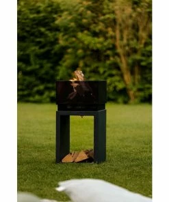 Alternative view of BAUHAUS Elite Feuerkorb Grau/Schwarz, L X B X H: 44 X 44 X 85,5 Cm
