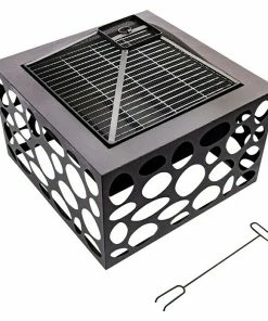 BAUHAUS RedFire Feuerschale Mikor L X B X H: 55 X 55 X 45 Cm, Stahl
