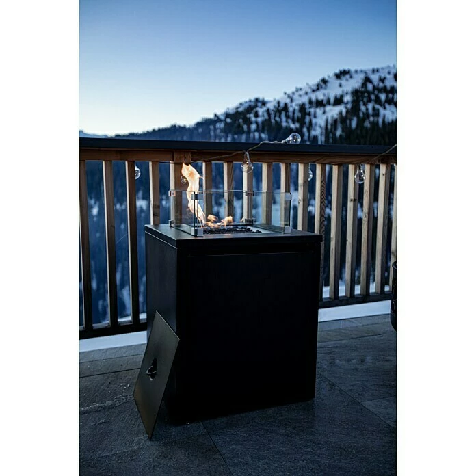 BAUHAUS MWH Feuerstelle Palermo 55 X 55 X 79 Cm, Aluminium, Schwarz 5 BAUHAUS MWH Feuerstelle Palermo 55 X 55 X 79 Cm, Aluminium, Schwarz – Bild 3