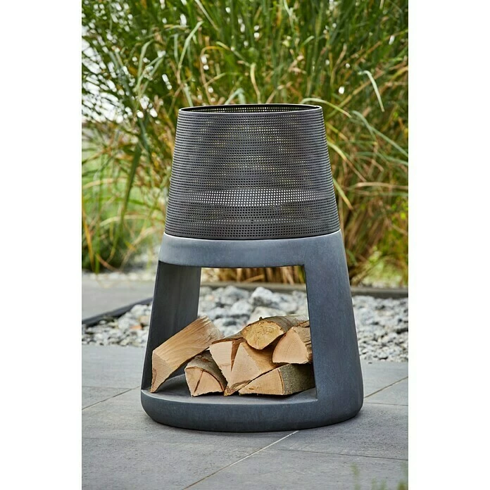 BAUHAUS Elite Feuerkorb Ø X H: 54 X 72 Cm, Grau 4 BAUHAUS Elite Feuerkorb Ø X H: 54 X 72 Cm, Grau – Bild 2