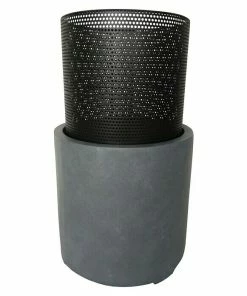 BAUHAUS Elite Feuerkorb Ø X H: 34 X 55, Grau/Schwarz