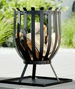 Alternative view of BAUHAUS Grillstar Grill-Feuerkorb Reno Schwarz, Durchmesser: 35 Cm