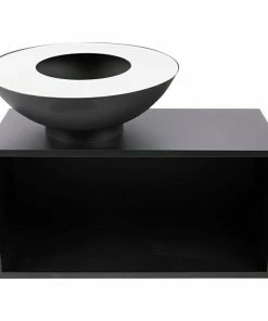 BAUHAUS RedFire Feuerschale Onyx Durchmesser: 80 Cm, Stahl, Ablagefläche
