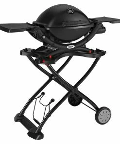 BAUHAUS Weber Gasgrill Q 1200 Mobil Anzahl Brenner: 1, Hauptgrillfläche: 43 X 32 Cm, Schwarz