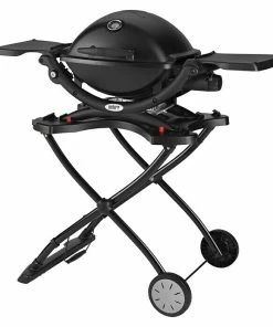 Alternative view of BAUHAUS Weber Gasgrill Q 1200 Mobil Anzahl Brenner: 1, Hauptgrillfläche: 43 X 32 Cm, Schwarz