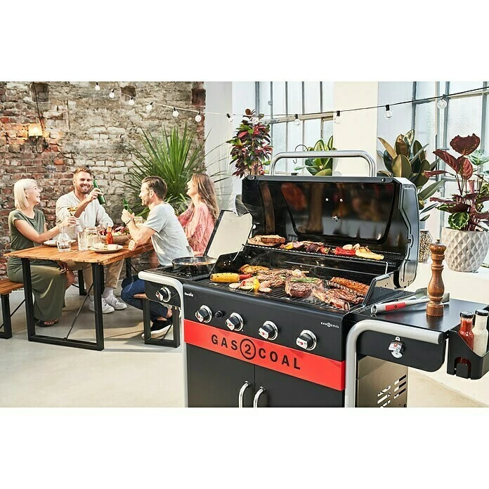 BAUHAUS Char-Broil Hybrid-Grill Gas2Coal 2.0 440 Befeuerungsart: Gas & Holzkohle, Anzahl Brenner: 4, Hauptgrillfläche: 85,3 X 44,1 Cm, 15,2 KW 8 BAUHAUS Char-Broil Hybrid-Grill Gas2Coal 2.0 440 Befeuerungsart: Gas & Holzkohle, Anzahl Brenner: 4, Hauptgrillfläche: 85,3 X 44,1 Cm, 15,2 KW – Bild 6