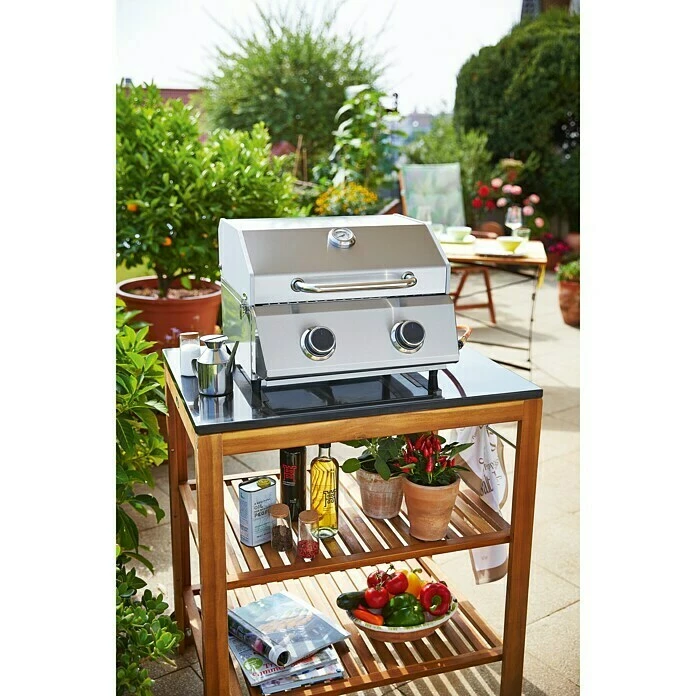 BAUHAUS Grillstar Gasgrill Atlanta 200 T Anzahl Brenner: 2, Hauptgrillfläche: 40 X 33 Cm, 4,4 KW 6 BAUHAUS Grillstar Gasgrill Atlanta 200 T Anzahl Brenner: 2, Hauptgrillfläche: 40 X 33 Cm, 4,4 KW – Bild 4