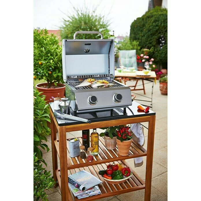 BAUHAUS Grillstar Gasgrill Atlanta 200 T Anzahl Brenner: 2, Hauptgrillfläche: 40 X 33 Cm, 4,4 KW 7 BAUHAUS Grillstar Gasgrill Atlanta 200 T Anzahl Brenner: 2, Hauptgrillfläche: 40 X 33 Cm, 4,4 KW – Bild 5