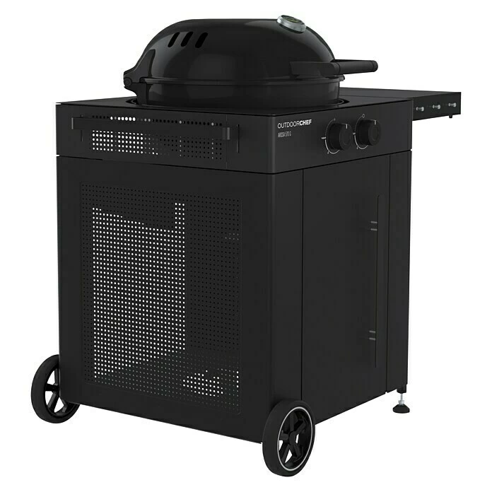 BAUHAUS Outdoorchef Gasgrill Arosa 570 G Limited Edition Schwarz, Anzahl Brenner: 2, Hauptgrillfläche: Ø 54 Cm, 9,5 KW 4 BAUHAUS Outdoorchef Gasgrill Arosa 570 G Limited Edition Schwarz, Anzahl Brenner: 2, Hauptgrillfläche: Ø 54 Cm, 9,5 KW – Bild 2