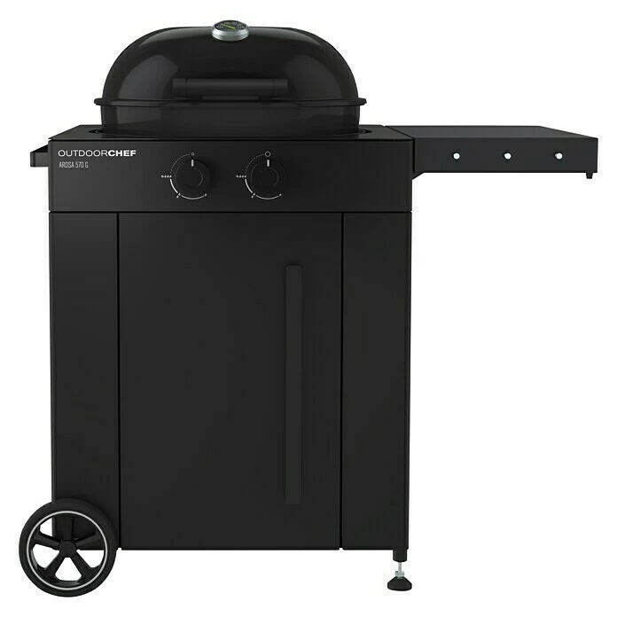 BAUHAUS Outdoorchef Gasgrill Arosa 570 G Limited Edition Schwarz, Anzahl Brenner: 2, Hauptgrillfläche: Ø 54 Cm, 9,5 KW 5 BAUHAUS Outdoorchef Gasgrill Arosa 570 G Limited Edition Schwarz, Anzahl Brenner: 2, Hauptgrillfläche: Ø 54 Cm, 9,5 KW – Bild 3