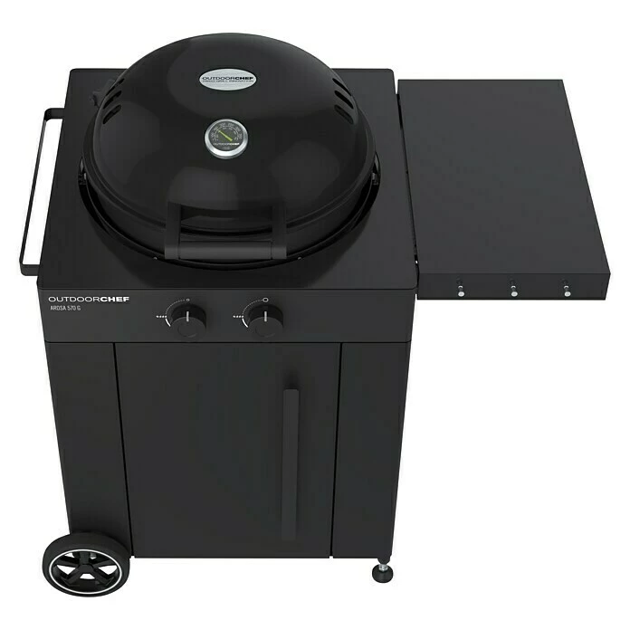 BAUHAUS Outdoorchef Gasgrill Arosa 570 G Limited Edition Schwarz, Anzahl Brenner: 2, Hauptgrillfläche: Ø 54 Cm, 9,5 KW 8 BAUHAUS Outdoorchef Gasgrill Arosa 570 G Limited Edition Schwarz, Anzahl Brenner: 2, Hauptgrillfläche: Ø 54 Cm, 9,5 KW – Bild 6