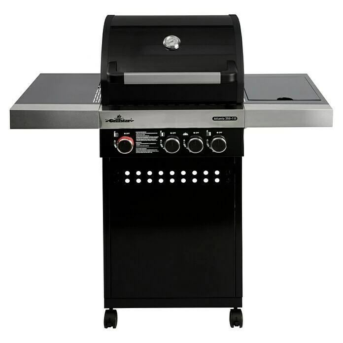 BAUHAUS Grillstar Gasgrill Atlanta II 350-1 Anzahl Brenner: 3, Hauptgrillfläche: 50 X 41,5 Cm, 12 KW 3 BAUHAUS Grillstar Gasgrill Atlanta II 350-1 Anzahl Brenner: 3, Hauptgrillfläche: 50 X 41,5 Cm, 12 KW