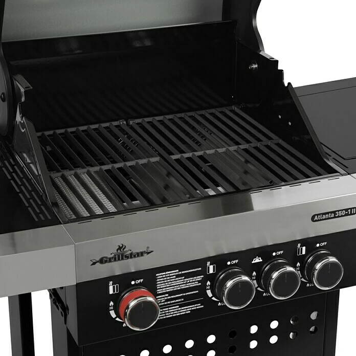 BAUHAUS Grillstar Gasgrill Atlanta II 350-1 Anzahl Brenner: 3, Hauptgrillfläche: 50 X 41,5 Cm, 12 KW 6 BAUHAUS Grillstar Gasgrill Atlanta II 350-1 Anzahl Brenner: 3, Hauptgrillfläche: 50 X 41,5 Cm, 12 KW – Bild 4