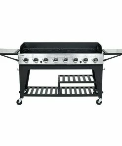 BAUHAUS Tepro Gasgrill Montgomery Anzahl Brenner: 8, 136 X 48 Cm, Schwarz