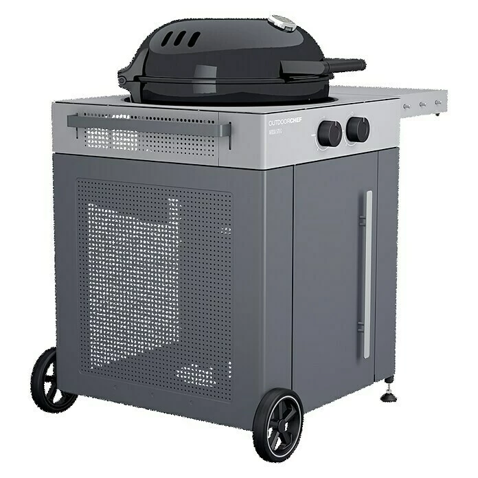 BAUHAUS Outdoorchef Gasgrill Arosa 570 G Grey Steel Grau, Anzahl Brenner: 2, Hauptgrillfläche: Ø 54 Cm, 9,5 KW 4 BAUHAUS Outdoorchef Gasgrill Arosa 570 G Grey Steel Grau, Anzahl Brenner: 2, Hauptgrillfläche: Ø 54 Cm, 9,5 KW – Bild 2