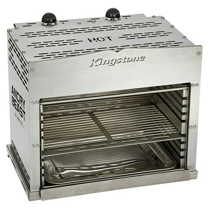 BAUHAUS Kingstone Gasgrill Angry Beast Anzahl Brenner: 2, Hauptgrillfläche: 39 X 25 Cm 3 BAUHAUS Kingstone Gasgrill Angry Beast Anzahl Brenner: 2, Hauptgrillfläche: 39 X 25 Cm