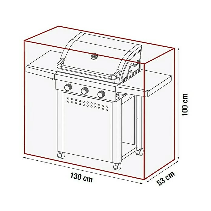 BAUHAUS Grillstar Grill-Schutzhülle Polyester, Passend Für: Grillstar Gasgrill Atlanta 300 4 BAUHAUS Grillstar Grill-Schutzhülle Polyester, Passend Für: Grillstar Gasgrill Atlanta 300 – Bild 2