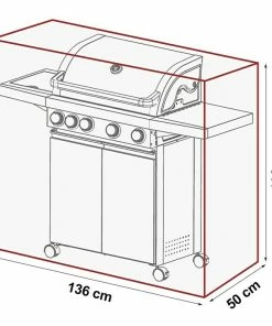 Alternative view of BAUHAUS Grillstar Grill-Schutzhülle Atlanta 450 Polyester, Passend Für: Grillstar Gasgrill Atlanta 450