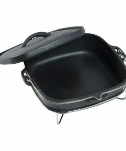 BAUHAUS Outdoorchef Dutch Oven Porzellanemailliertes Gusseisen, Fassungsvermögen: 4 L