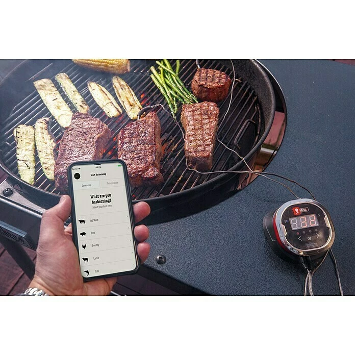 BAUHAUS Weber Grill-Thermometer IGrill 2 Bluetooth, 2 Messfühler 5 BAUHAUS Weber Grill-Thermometer IGrill 2 Bluetooth, 2 Messfühler – Bild 3