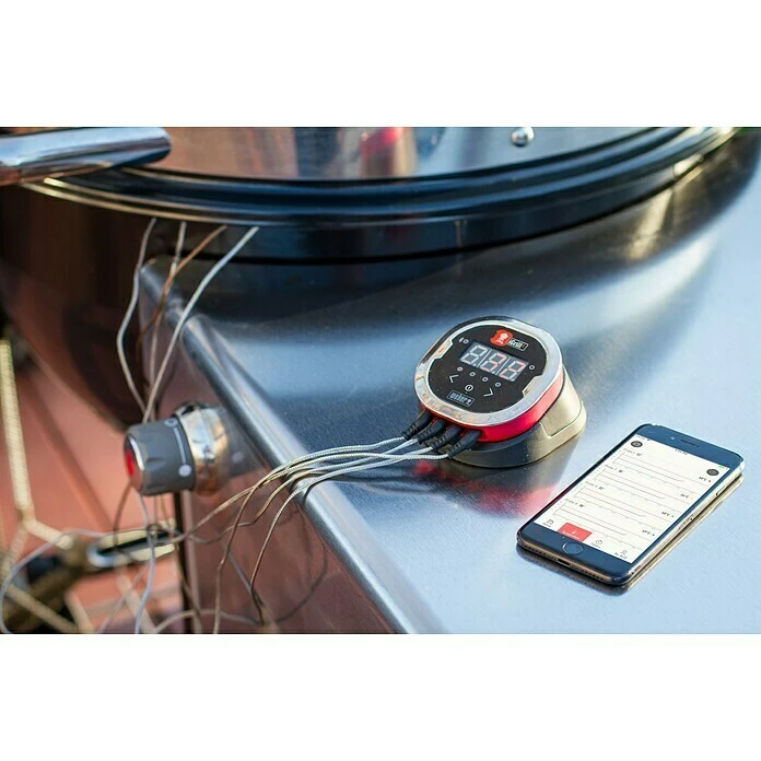 BAUHAUS Weber Grill-Thermometer IGrill 2 Bluetooth, 2 Messfühler 8 BAUHAUS Weber Grill-Thermometer IGrill 2 Bluetooth, 2 Messfühler – Bild 6