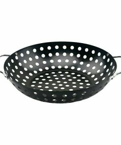 BAUHAUS Grillstar Gemüsewok Durchmesser: 28 Cm, Mit Löchern