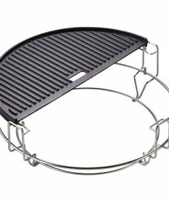 BAUHAUS Kamado Joe Grillplatte Doppelseitig Halbrund Gusseisen, Passend Für: Kamado Joe Holzkohlegrill Classic -Outdoorchef -shop 12 365