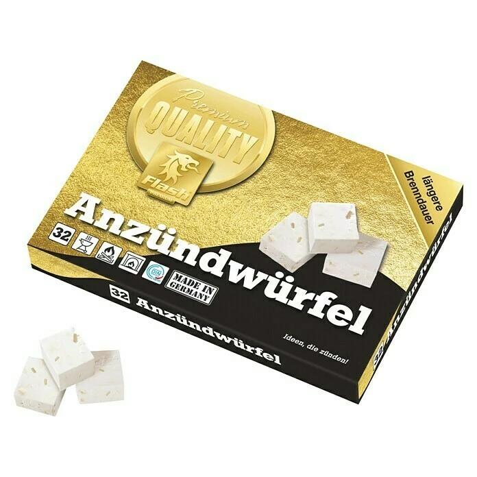 BAUHAUS Flash Gold Anzündwürfel Gesamtstückzahl: 32 Stk. 3 BAUHAUS Flash Gold Anzündwürfel Gesamtstückzahl: 32 Stk.