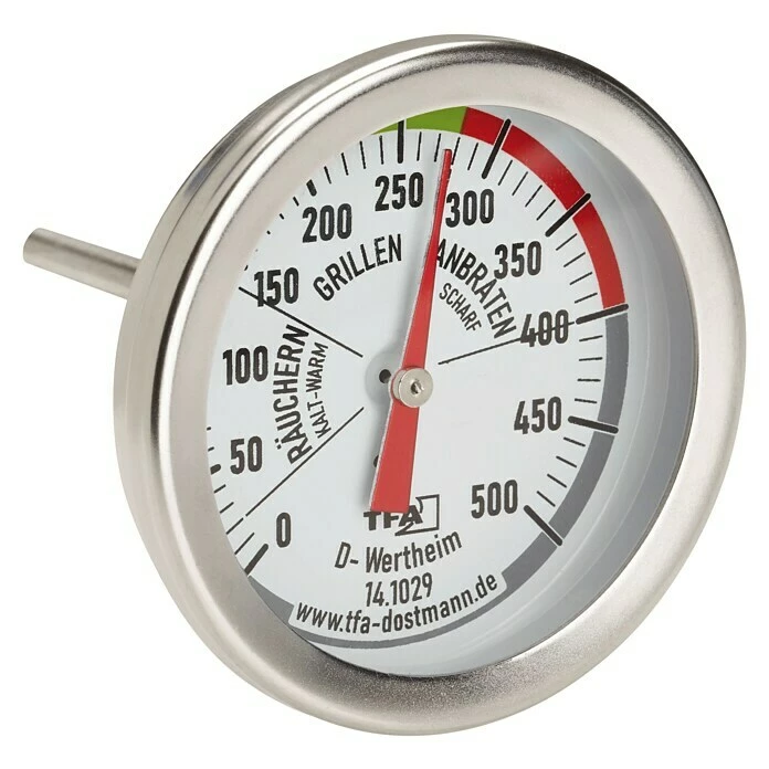 BAUHAUS TFA Dostmann Grill-Thermometer BBQ Grill Smoker Analog, Temperaturanzeige 3 BAUHAUS TFA Dostmann Grill-Thermometer BBQ Grill Smoker Analog, Temperaturanzeige