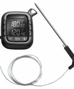 BAUHAUS Outdoorchef Grill-Thermometer Gourmet Check Schwarz, Batteriebetrieben