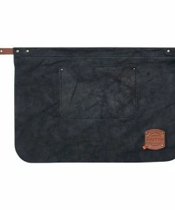 BAUHAUS Xapron Grillschürze Kansas Kurz Leder, Schwarz, L X B: 60 X 40 Cm