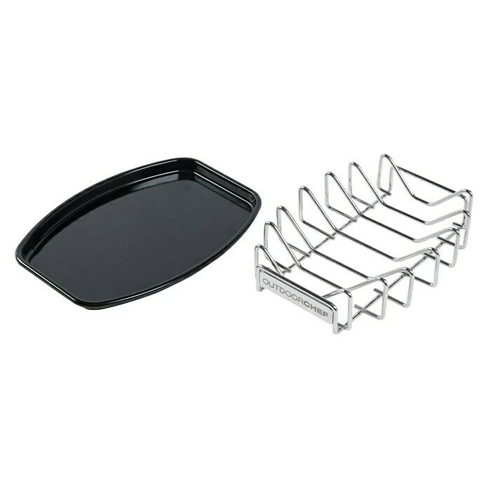 BAUHAUS Outdoorchef Spare-Rib-Halter Universal Edelstahl 4 BAUHAUS Outdoorchef Spare-Rib-Halter Universal Edelstahl – Bild 2