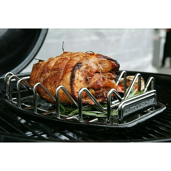 BAUHAUS Outdoorchef Spare-Rib-Halter Universal Edelstahl 5 BAUHAUS Outdoorchef Spare-Rib-Halter Universal Edelstahl – Bild 3
