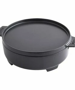 BAUHAUS Weber Dutch Oven 2in1 Gusseisen, Fassungsvermögen: 6,8 L