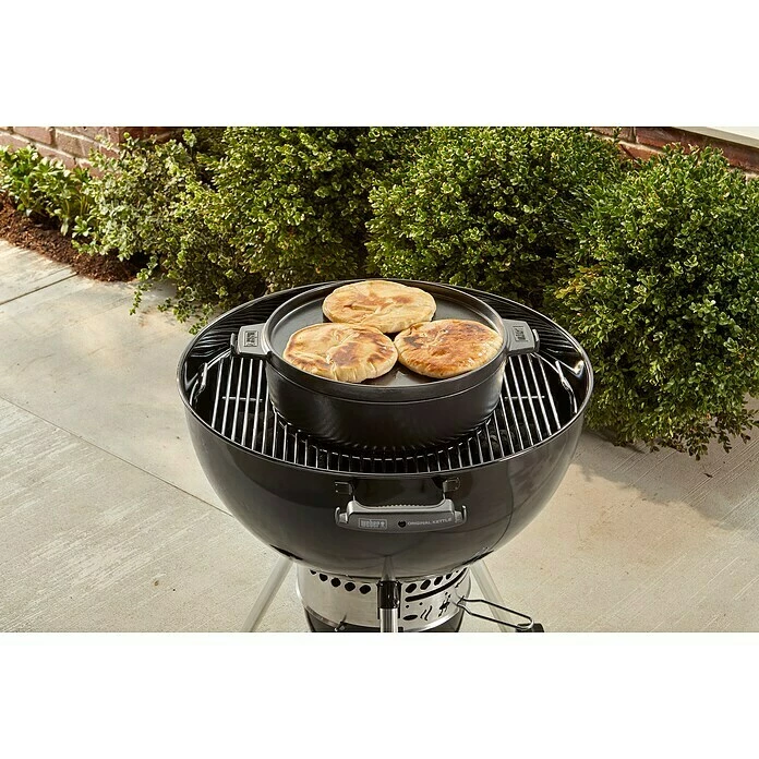 BAUHAUS Weber Dutch Oven 2in1 Gusseisen, Fassungsvermögen: 6,8 L 5 BAUHAUS Weber Dutch Oven 2in1 Gusseisen, Fassungsvermögen: 6,8 L – Bild 3