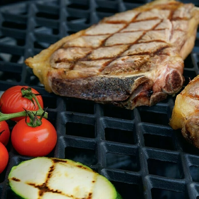BAUHAUS Outdoorchef Grillrost Gusseisen Diamond Porzellanemailliertes Gusseisen, Passend Für: Outdoorchef Kugelgrills Ø 48 Cm 4 BAUHAUS Outdoorchef Grillrost Gusseisen Diamond Porzellanemailliertes Gusseisen, Passend Für: Outdoorchef Kugelgrills Ø 48 Cm – Bild 2