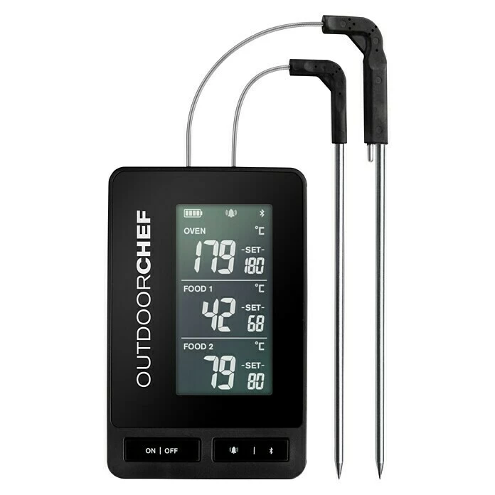 BAUHAUS Outdoorchef Grill-Thermometer Gourmet Check Pro Batteriebetrieben 3 BAUHAUS Outdoorchef Grill-Thermometer Gourmet Check Pro Batteriebetrieben