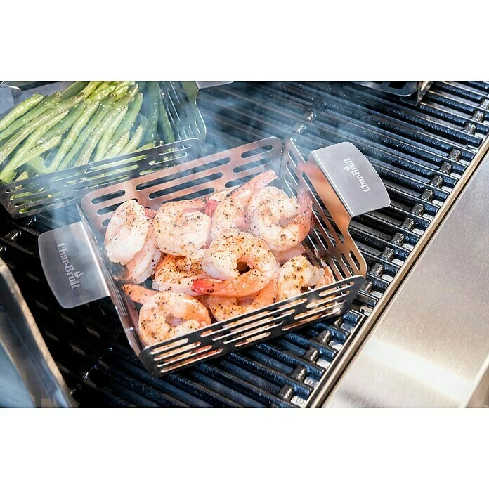 BAUHAUS Char-Broil Grillkorb Grill+ Edelstahl, L X B X H: 16,3 X 24,9 X 5,5 Cm 4 BAUHAUS Char-Broil Grillkorb Grill+ Edelstahl, L X B X H: 16,3 X 24,9 X 5,5 Cm – Bild 2