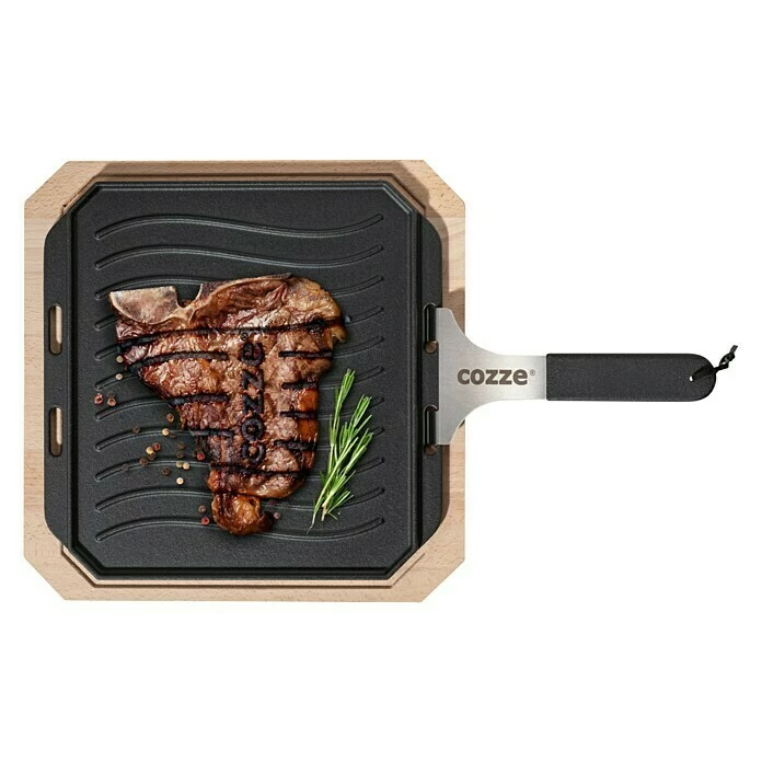 BAUHAUS Cozze Grillpfanne Gusseisen, L X B: 30 X 30 Cm 3 BAUHAUS Cozze Grillpfanne Gusseisen, L X B: 30 X 30 Cm