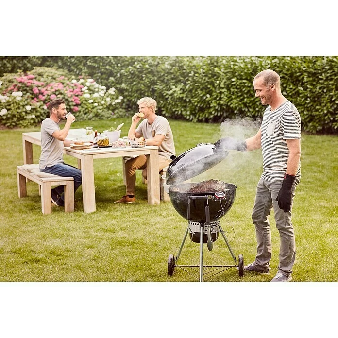 BAUHAUS Weber Master-Touch GBS Kugelgrill Premium E-5770 Schwarz/Silber, Hauptgrillfläche: Ø 54 Cm 3 BAUHAUS Weber Master-Touch GBS Kugelgrill Premium E-5770 Schwarz/Silber, Hauptgrillfläche: Ø 54 Cm – Bild 2