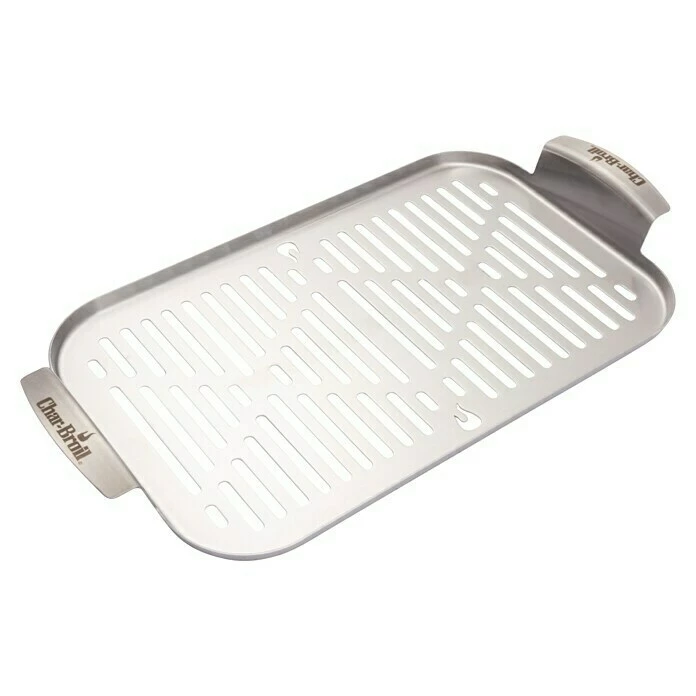 BAUHAUS Char-Broil Grillpfanne Grill+ Edelstahl, L X B X H: 42 X 22 X 4 Cm 3 BAUHAUS Char-Broil Grillpfanne Grill+ Edelstahl, L X B X H: 42 X 22 X 4 Cm