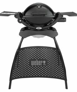 BAUHAUS Weber Gasgrill Q 1200 Anzahl Brenner: 1, Hauptgrillfläche: 43 X 32 Cm, 2,49 KW, Schwarz