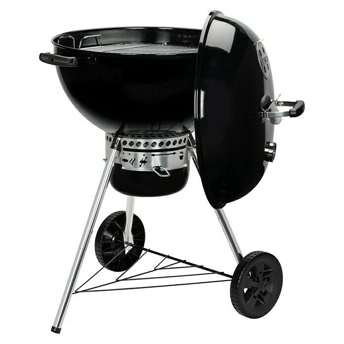 BAUHAUS Weber Kugelgrill Original Kettle E-5730 Schwarz/Silber, Hauptgrillfläche: Ø 54 Cm 4 BAUHAUS Weber Kugelgrill Original Kettle E-5730 Schwarz/Silber, Hauptgrillfläche: Ø 54 Cm – Bild 2